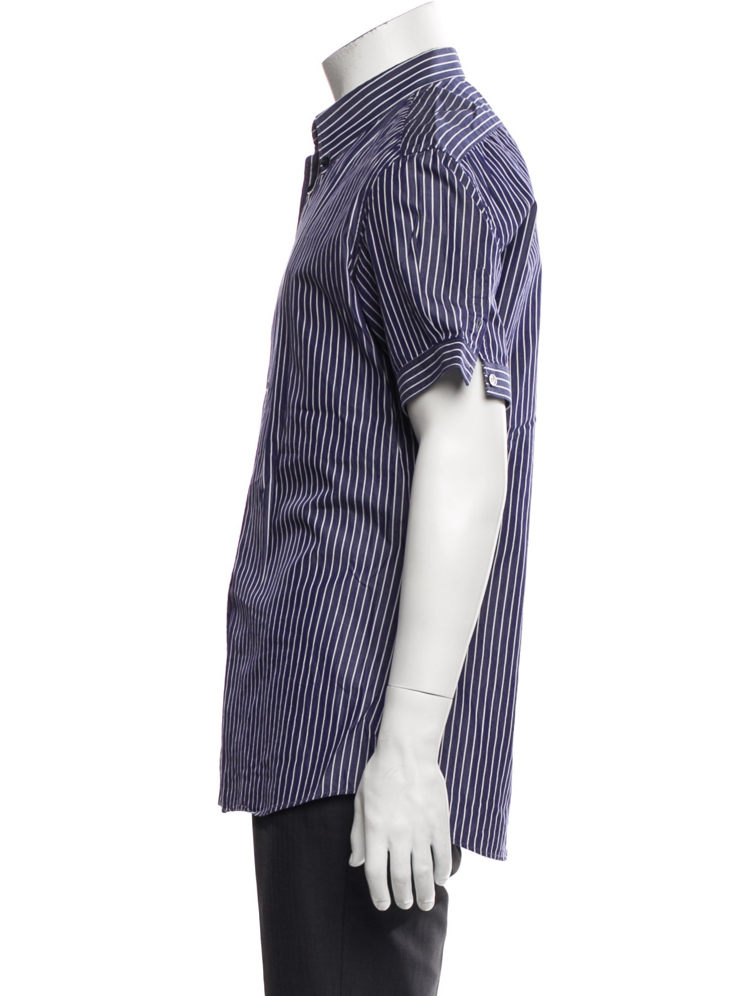 Alexander McQueen Striped Short Sleeve Shirt