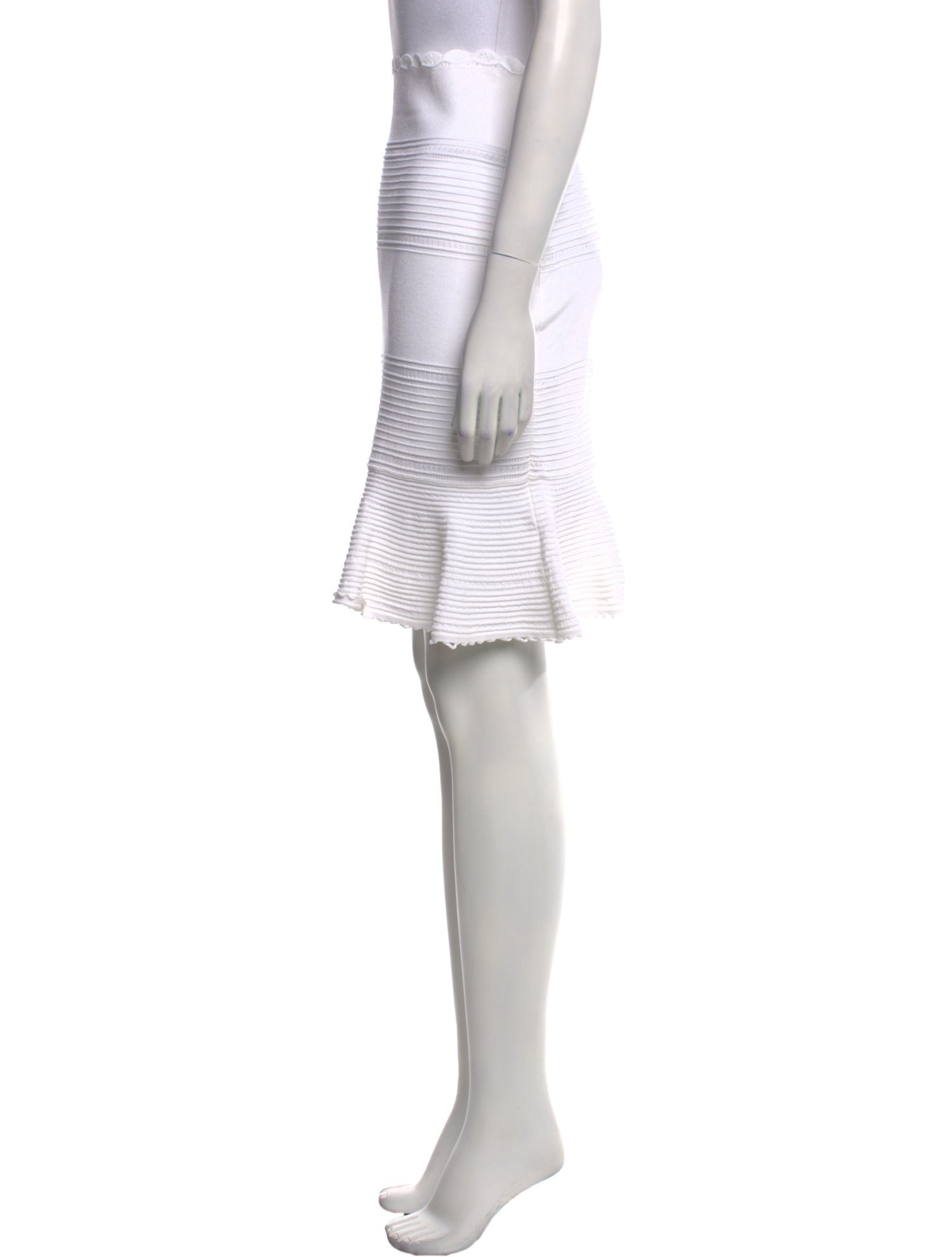 Alexander McQueen Striped Knee-Length Skirt