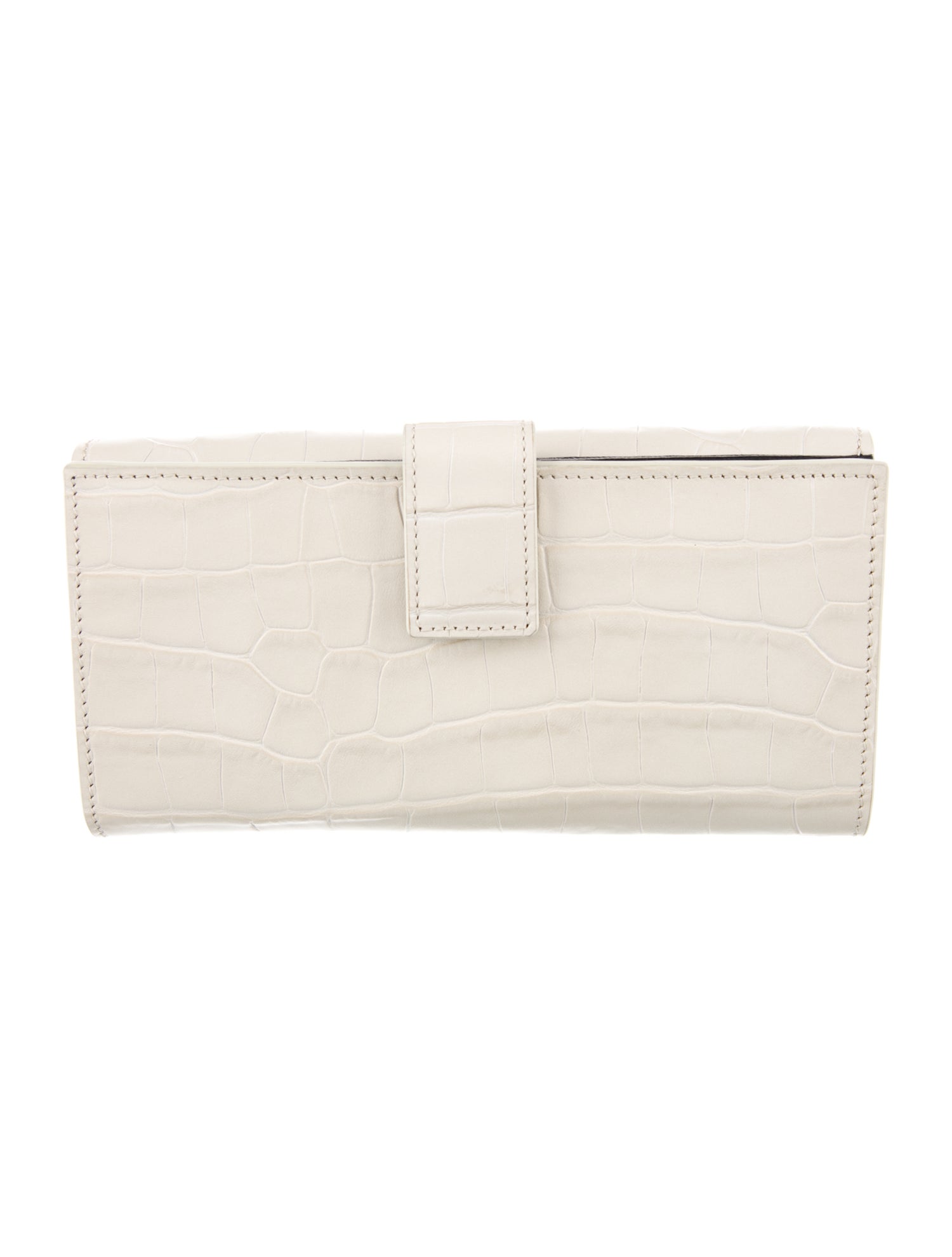 Alexander McQueen Skull Embossed Leather Continental Wallet