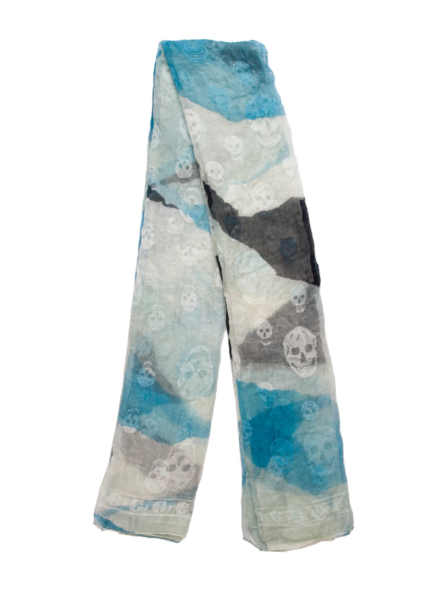 Alexander McQueen Silk Floral Print Scarf