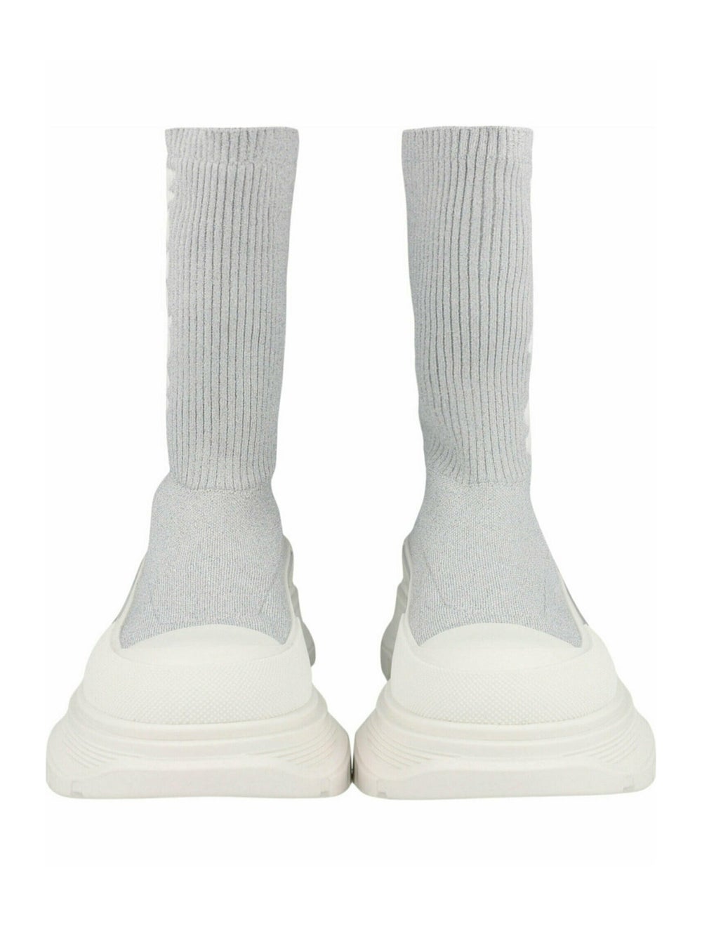 Alexander McQueen Nylon Boots Silver Solid Semi-P… - image 3