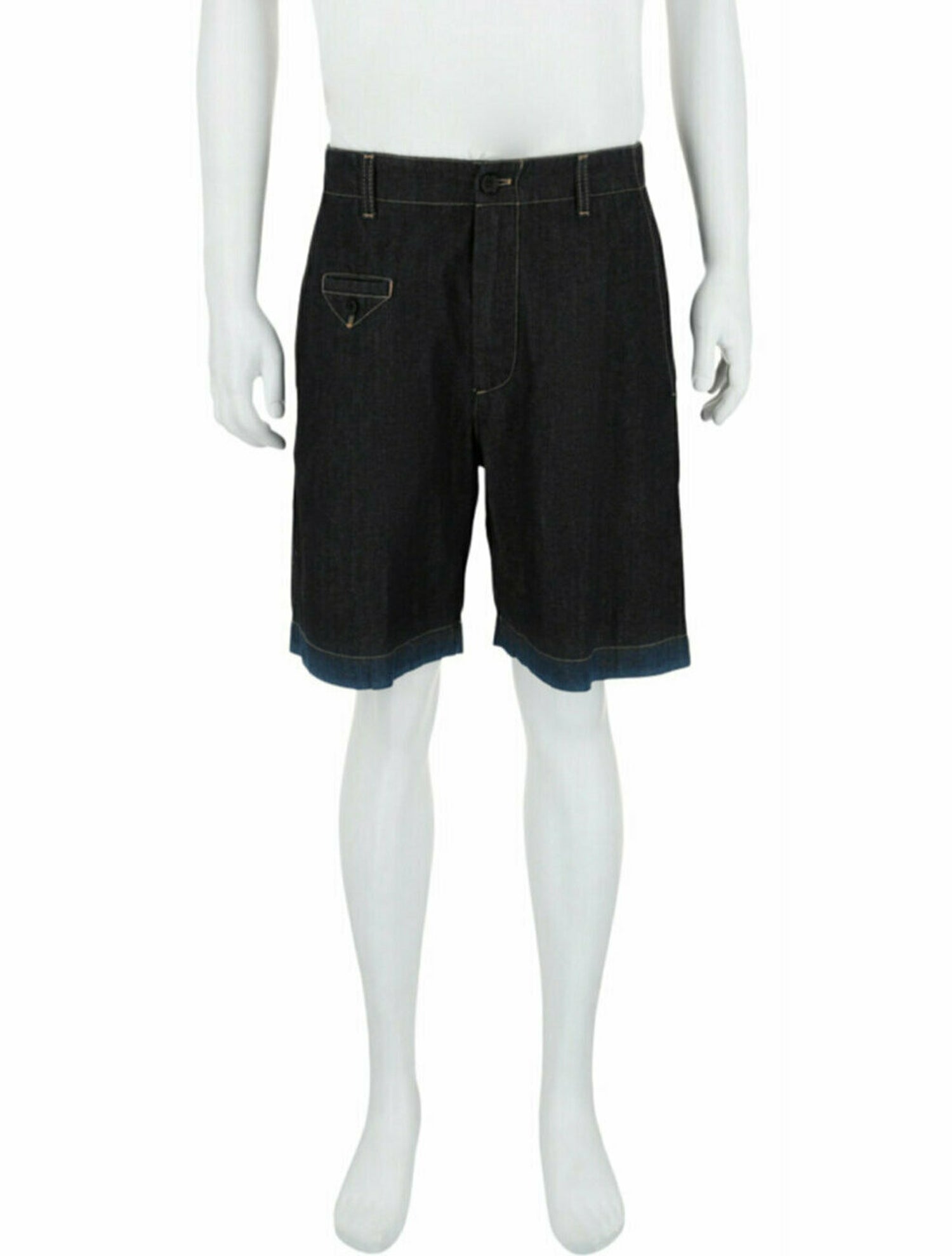 Alexander McQueen Solid Denim Shorts w/ Tags