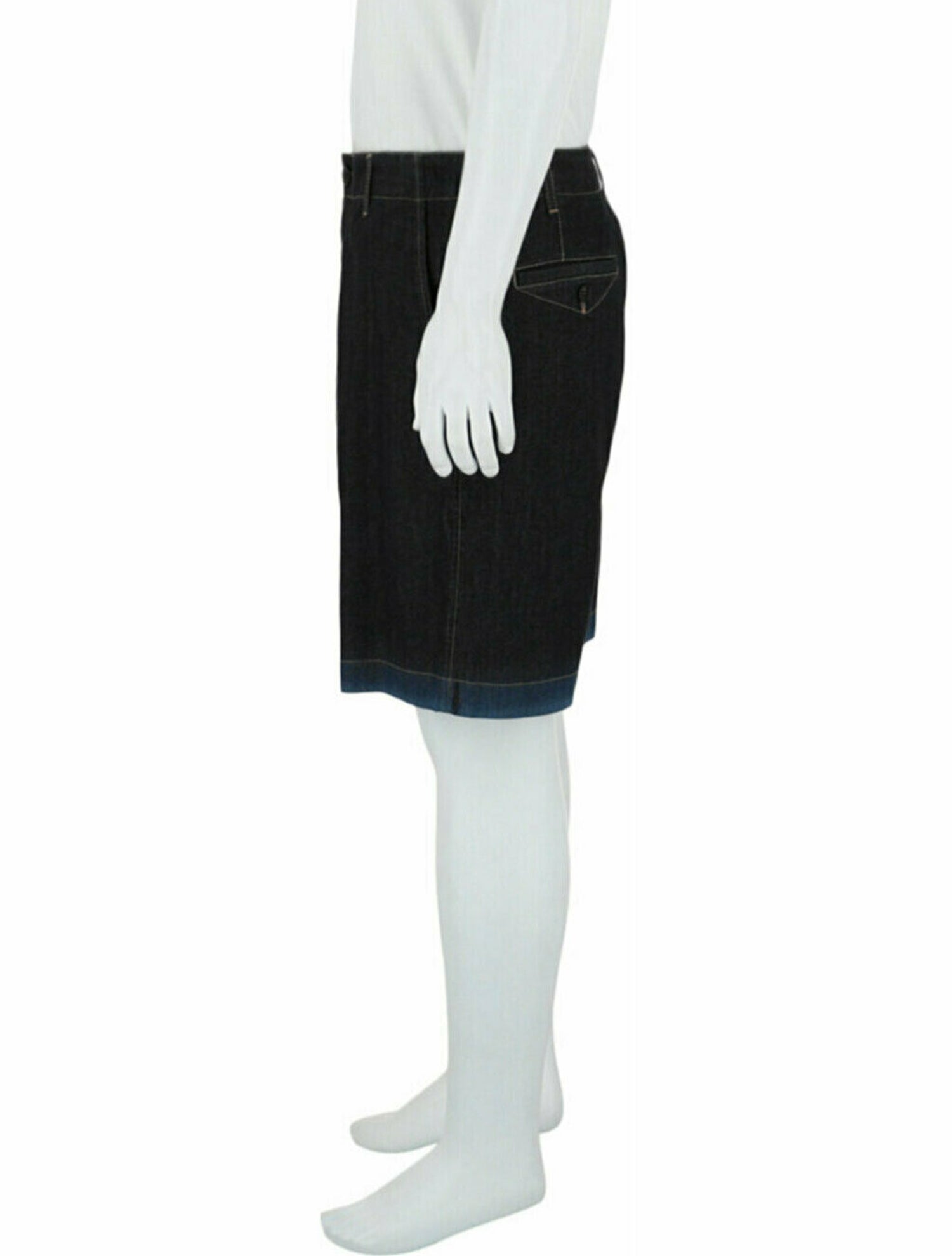 Alexander McQueen Solid Denim Shorts w/ Tags