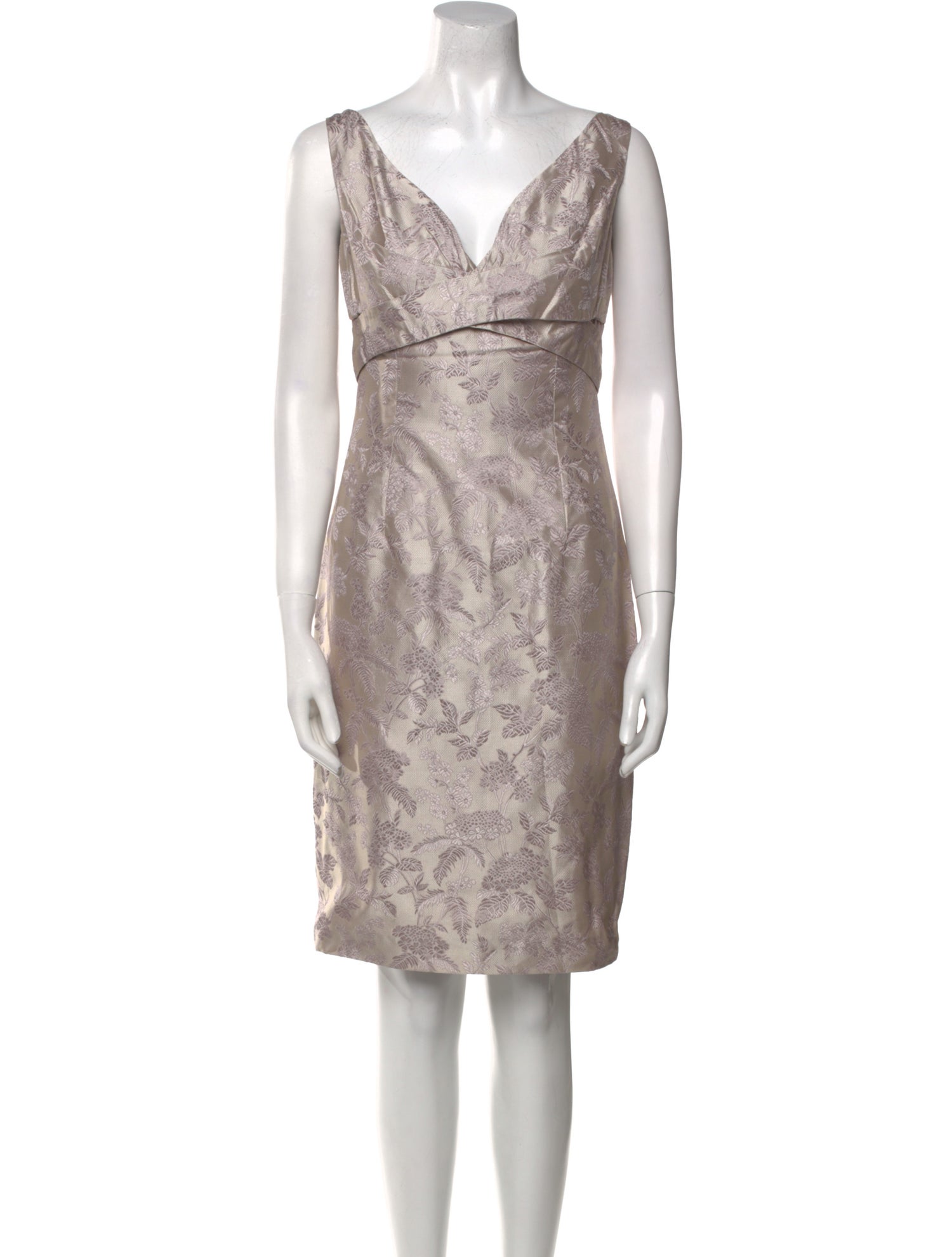 Alexander McQueen Silk Knee-Length Dress