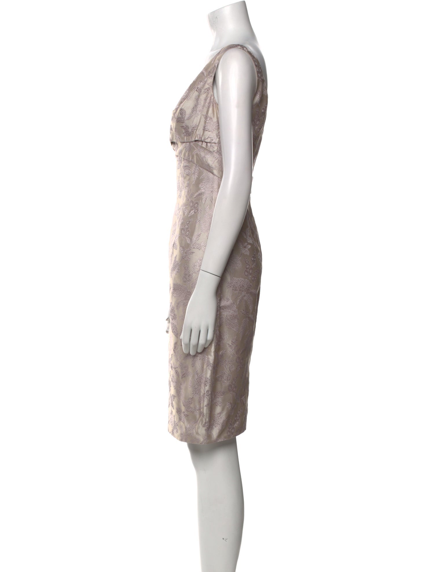 Alexander McQueen Silk Knee-Length Dress
