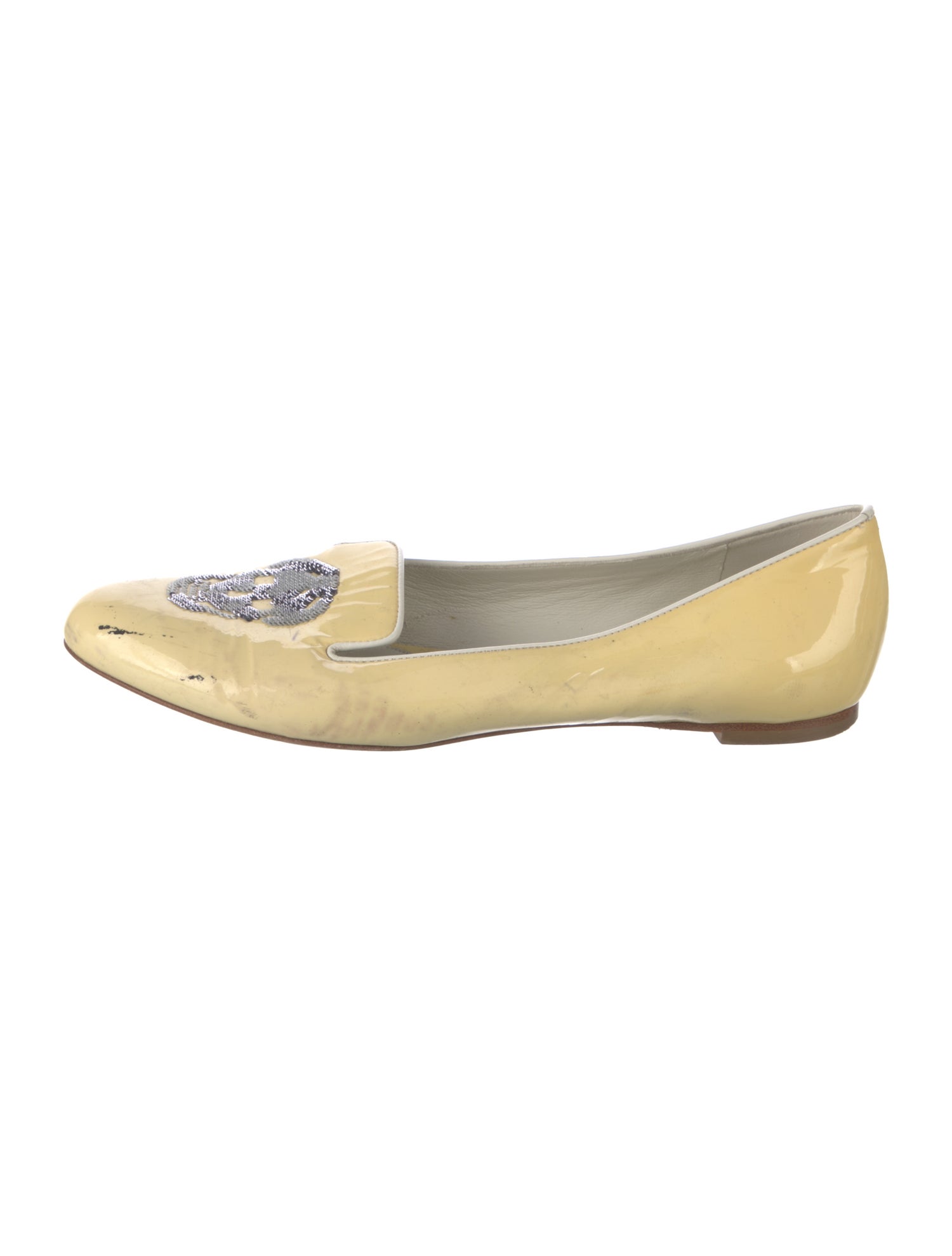 Alexander McQueen Skull Patent Leather Flats