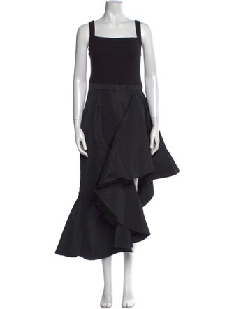 Alexander McQueen Square Neckline Midi Length Dress w/ Tags