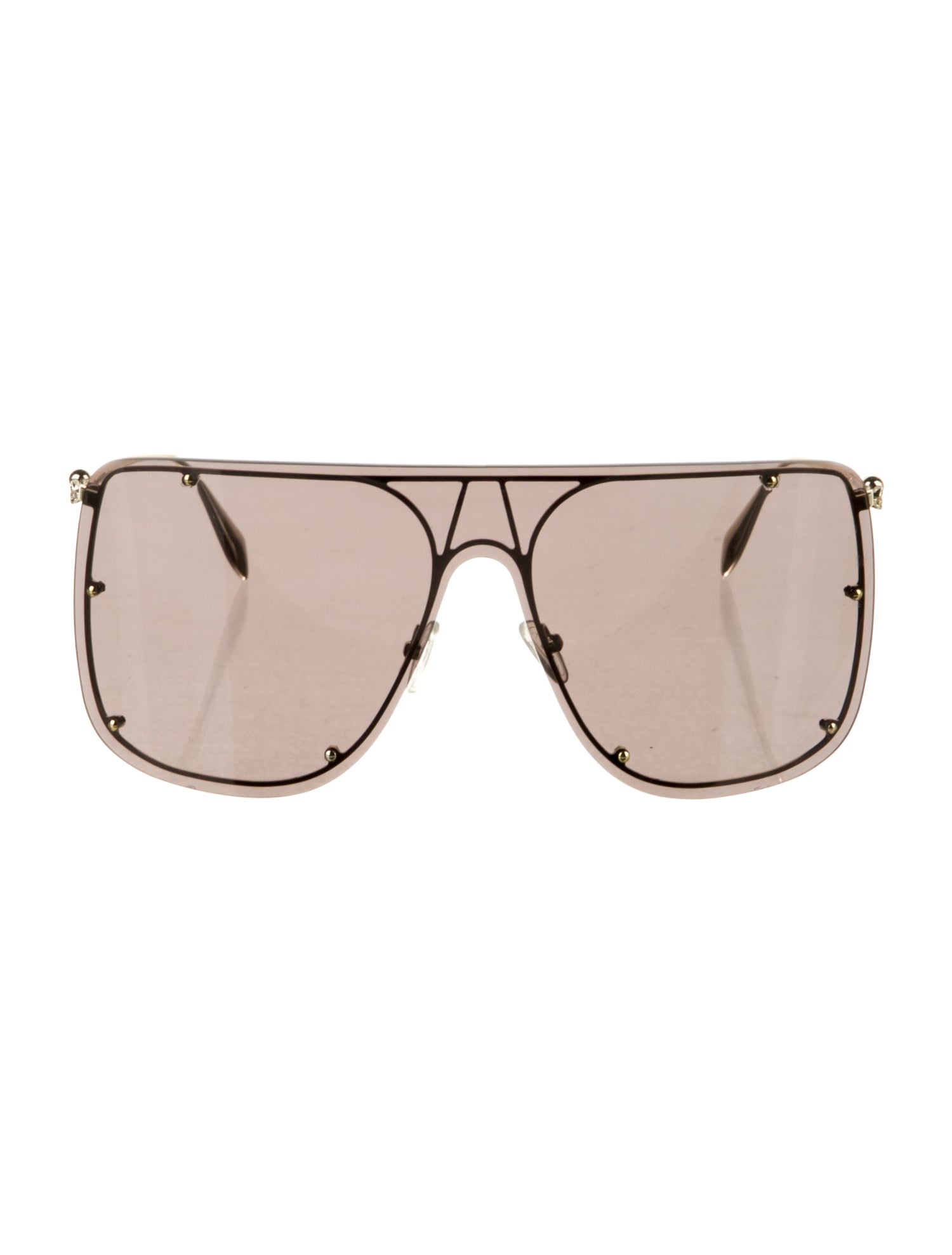 Alexander McQueen Oversize Mirrored Sunglasses