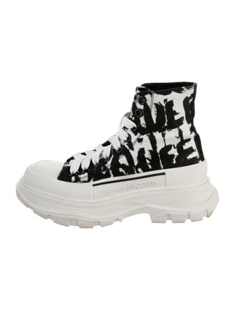 Alexander McQueen Canvas Printed Chunky Sneakers