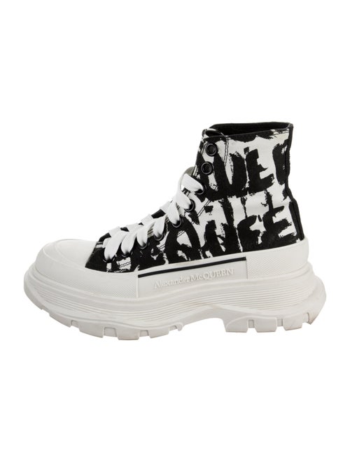 Alexander McQueen Canvas Printed Chunky Sneakers