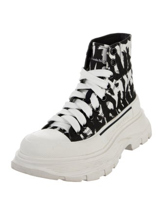Alexander McQueen Canvas Printed Chunky Sneakers