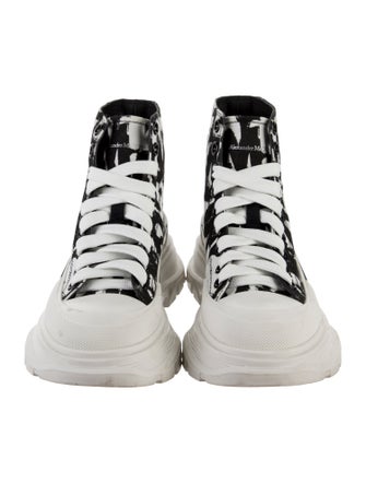 Alexander McQueen Canvas Printed Chunky Sneakers