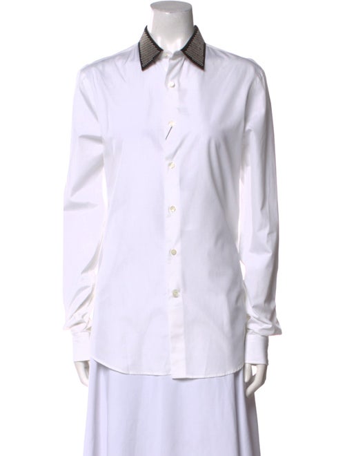 Alexander McQueen Long Sleeve Button-Up Top
