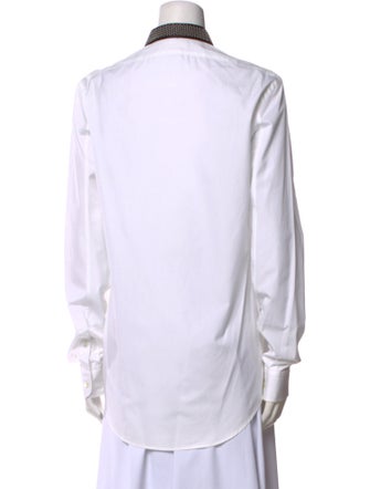 Alexander McQueen Long Sleeve Button-Up Top