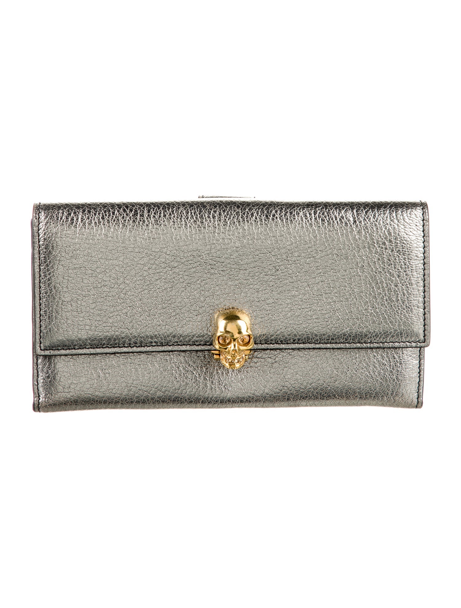 Alexander McQueen Skull Leather Continental Wallet