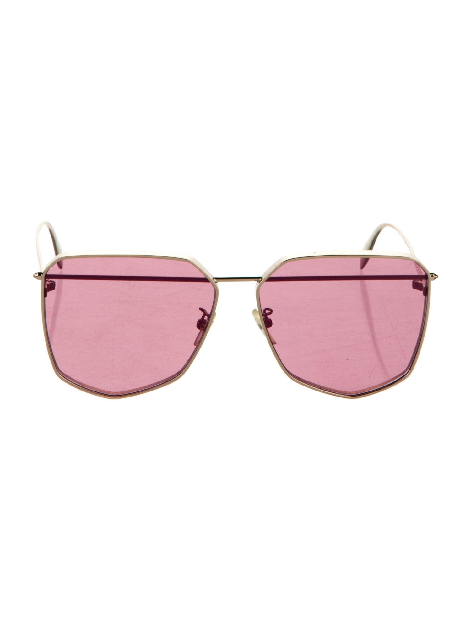 Alexander McQueen Aviator Tinted Sunglasses