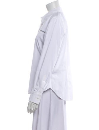 Alexander McQueen Long Sleeve Button-Up Top
