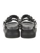 Alexander McQueen Rockstud Accents Leather Slides