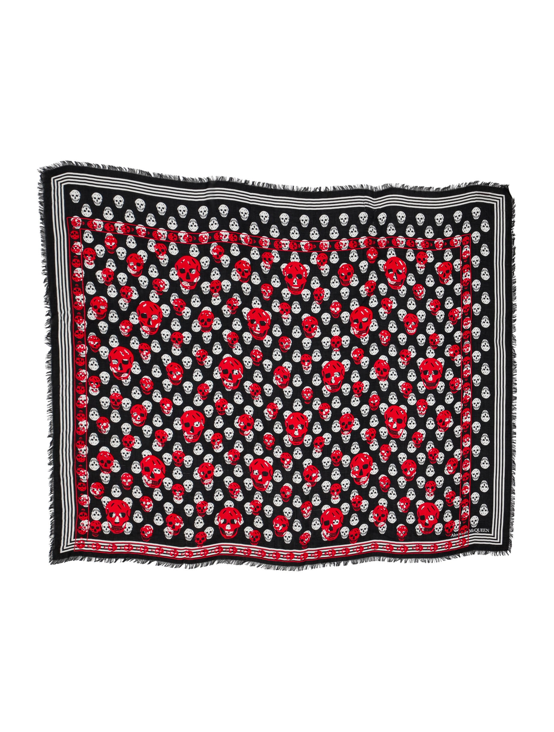 Chrome Hearts Foti Silk Scarf - Blue Scarves and Shawls