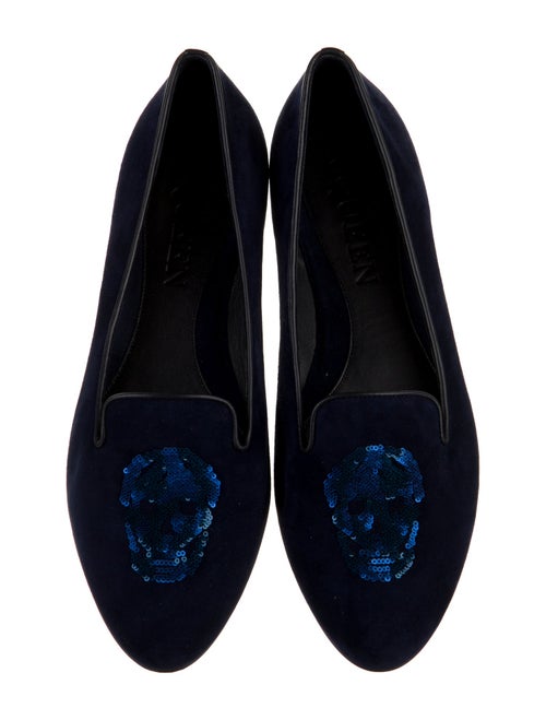 Alexander McQueen Skull Suede Loafers