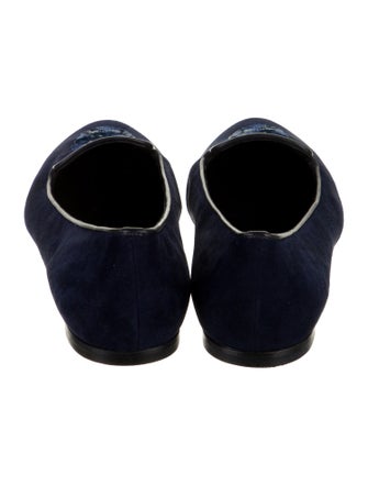 Alexander McQueen Skull Suede Loafers