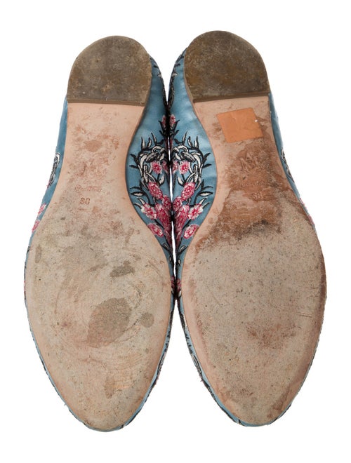 Alexander McQueen Skull Satin Loafers