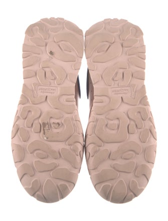 Alexander McQueen Leather Colorblock Pattern Sneakers