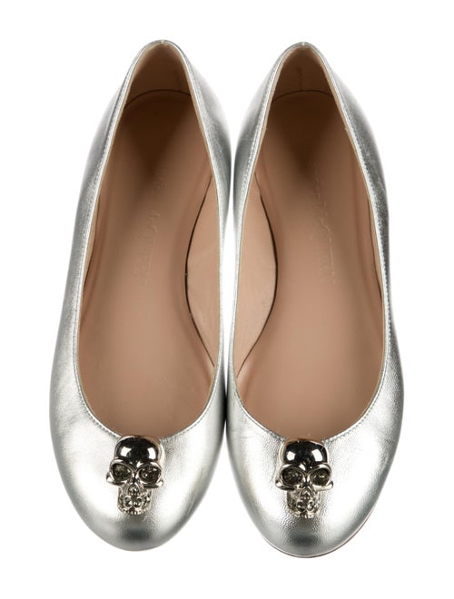 Alexander McQueen Skull Leather Ballet Flats