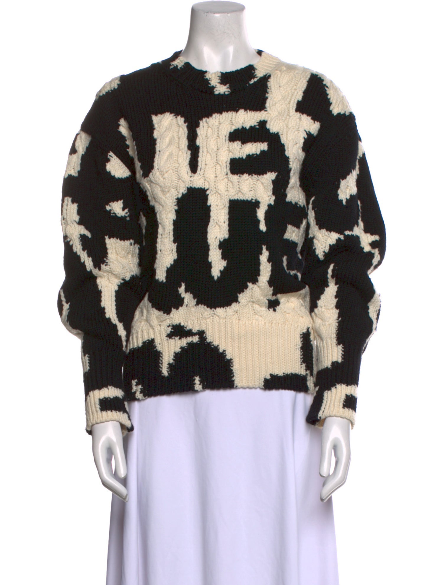 Alexander McQueen Wool Printed Sweater
