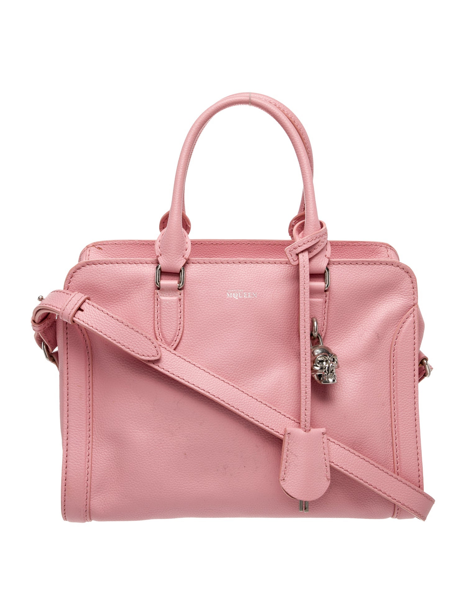 Alexander McQueen Skull Skull Padlock Zip Tote Bag Small