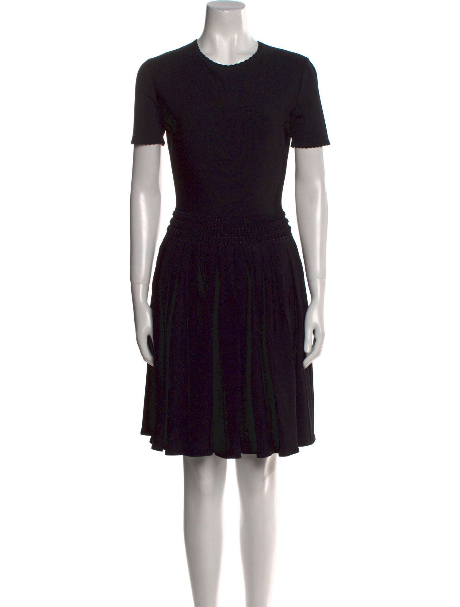 Alexander McQueen Crew Neck Mini Dress