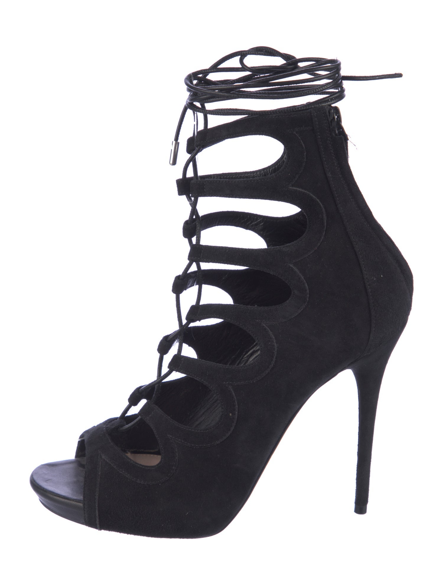 Alexander McQueen Suede Gladiator Sandals