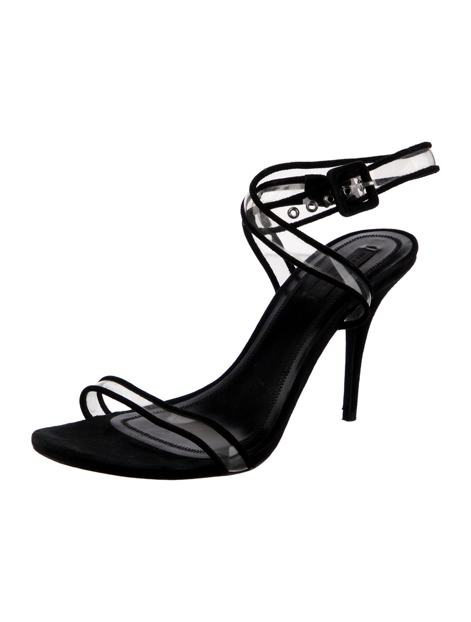 Alexander McQueen Suede Studded Accents Sandals