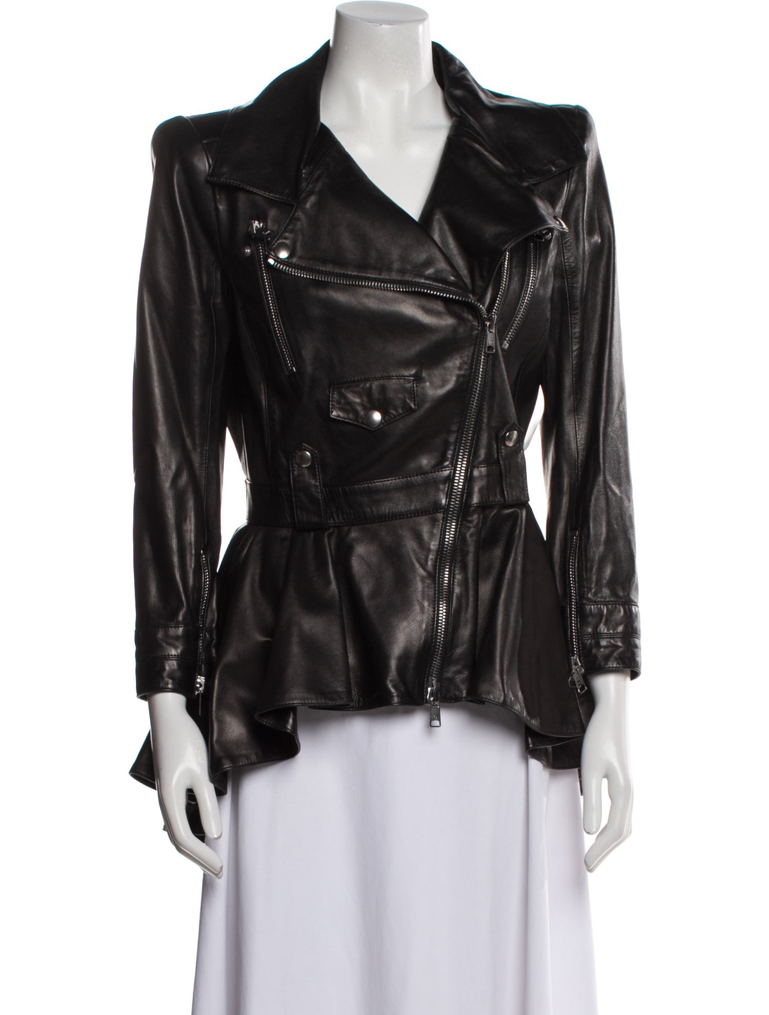 Alexander McQueen Leather Biker Jacket