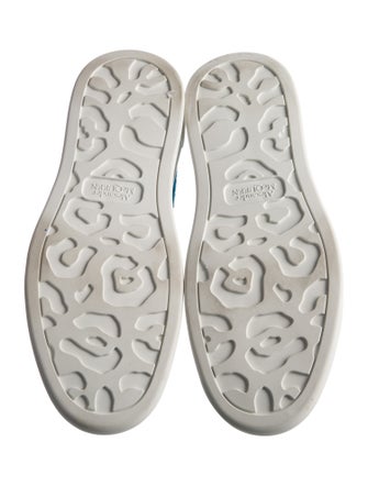 Alexander McQueen Leather Colorblock Pattern Sneakers