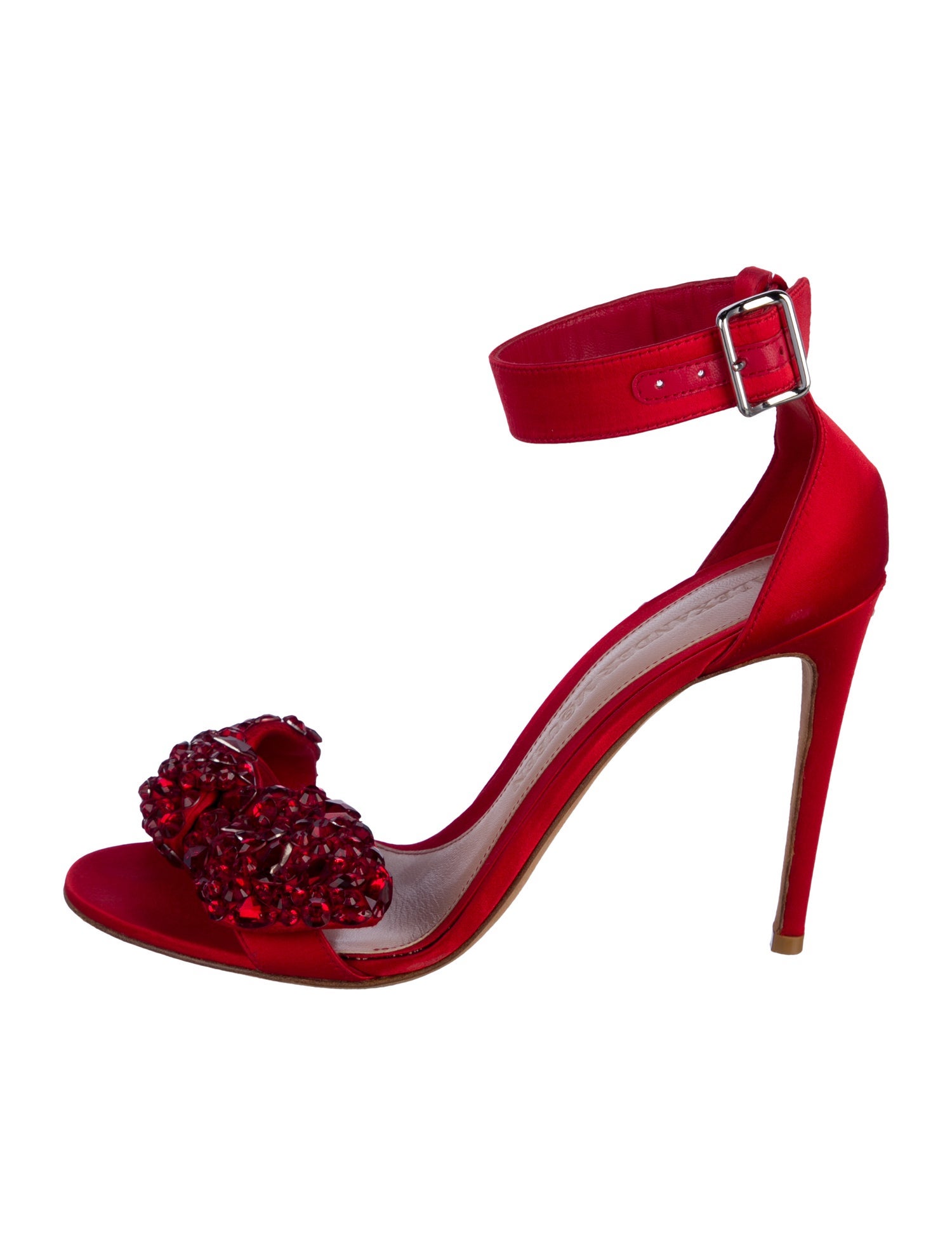 Alexander McQueen Satin Bow Accents Sandals