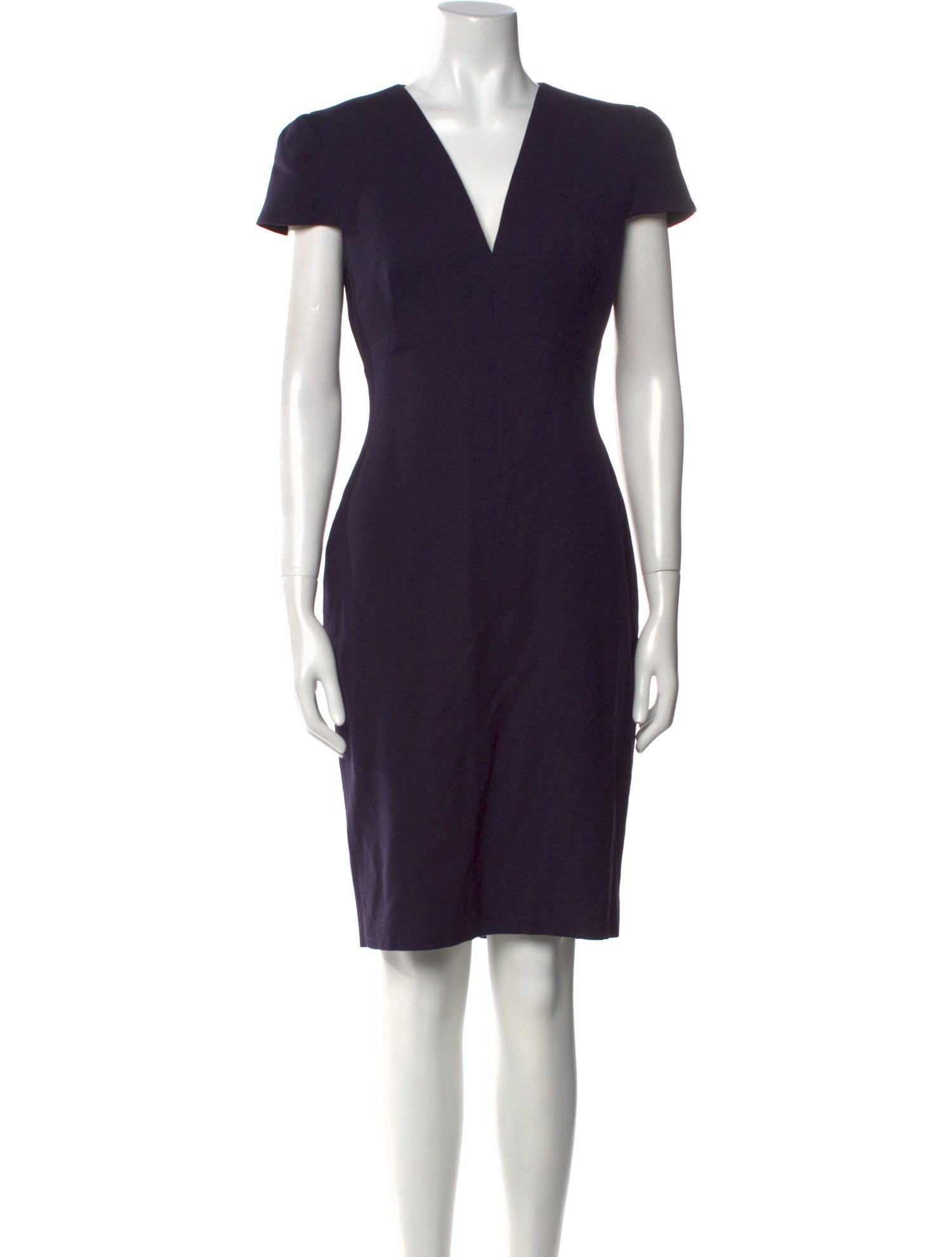 Alexander McQueen V-Neck Knee-Length Dress