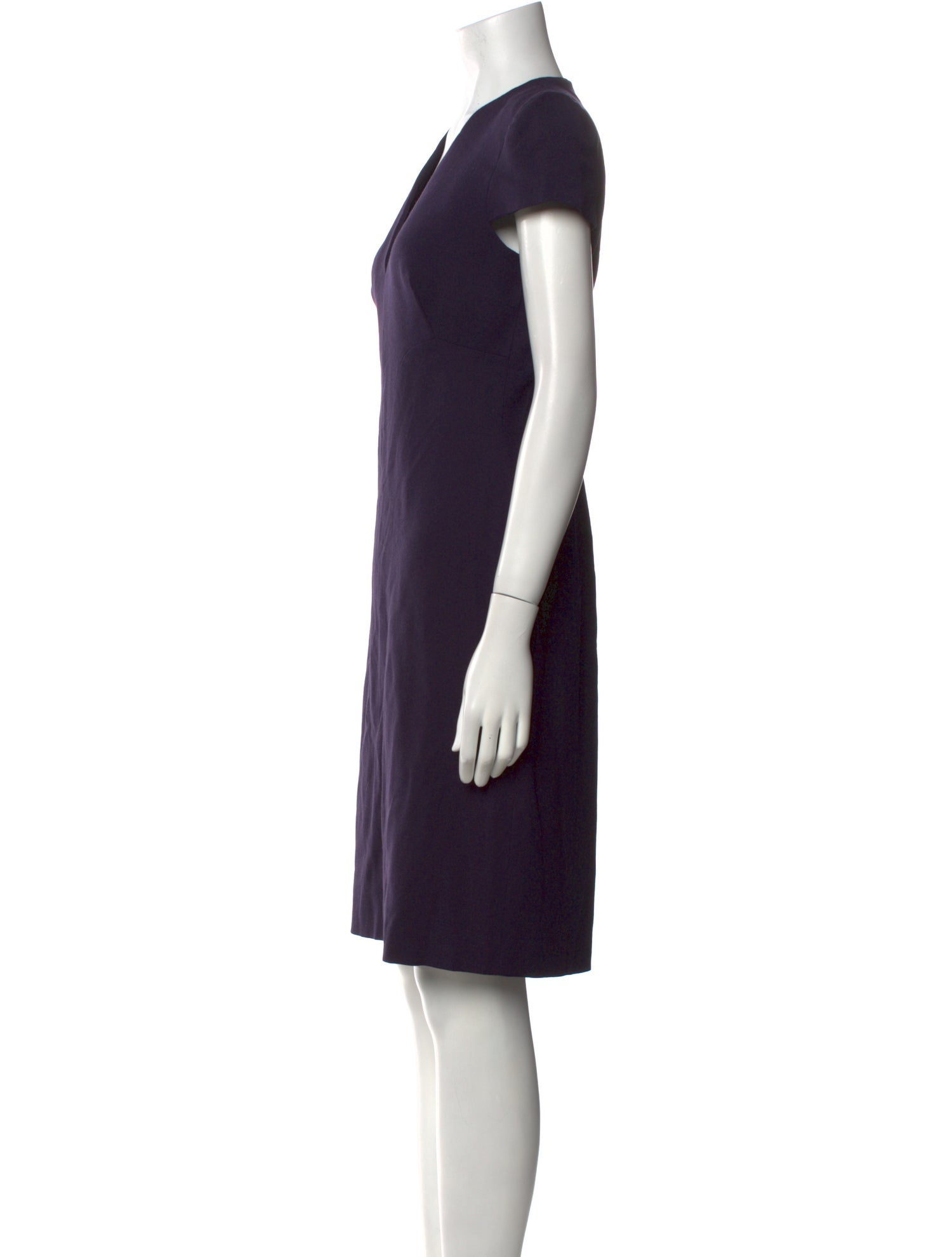 Alexander McQueen V-Neck Knee-Length Dress