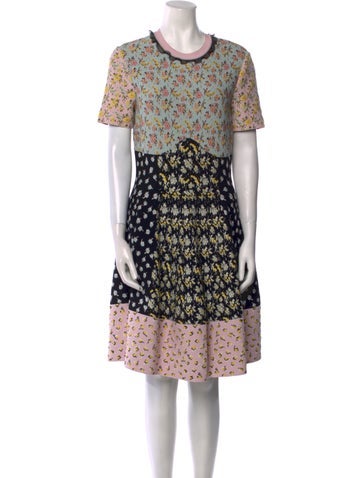 Alexander McQueen Dresses Silk Knee-Length Dress XL