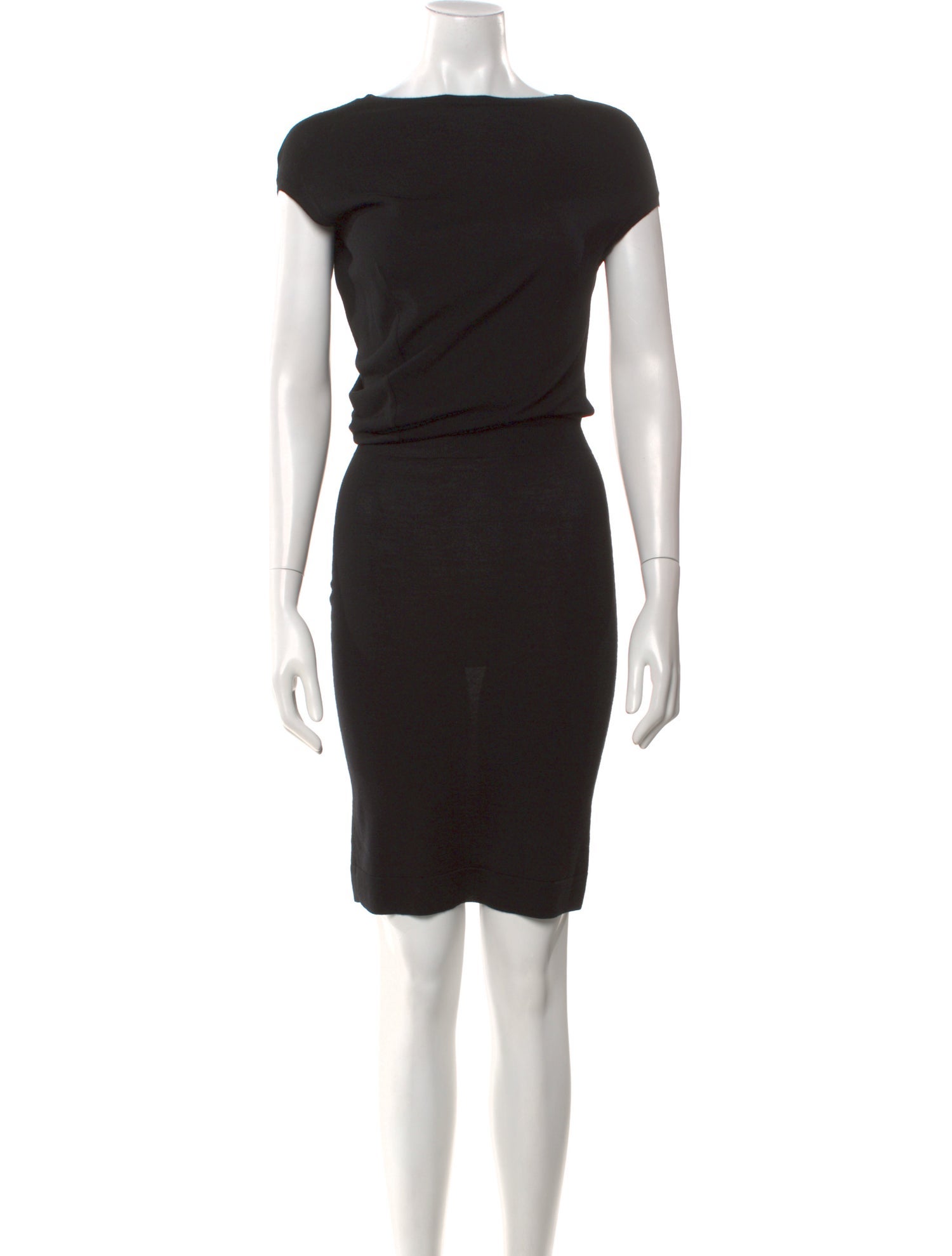 Alexander McQueen Bateau Neckline Midi Length Dress