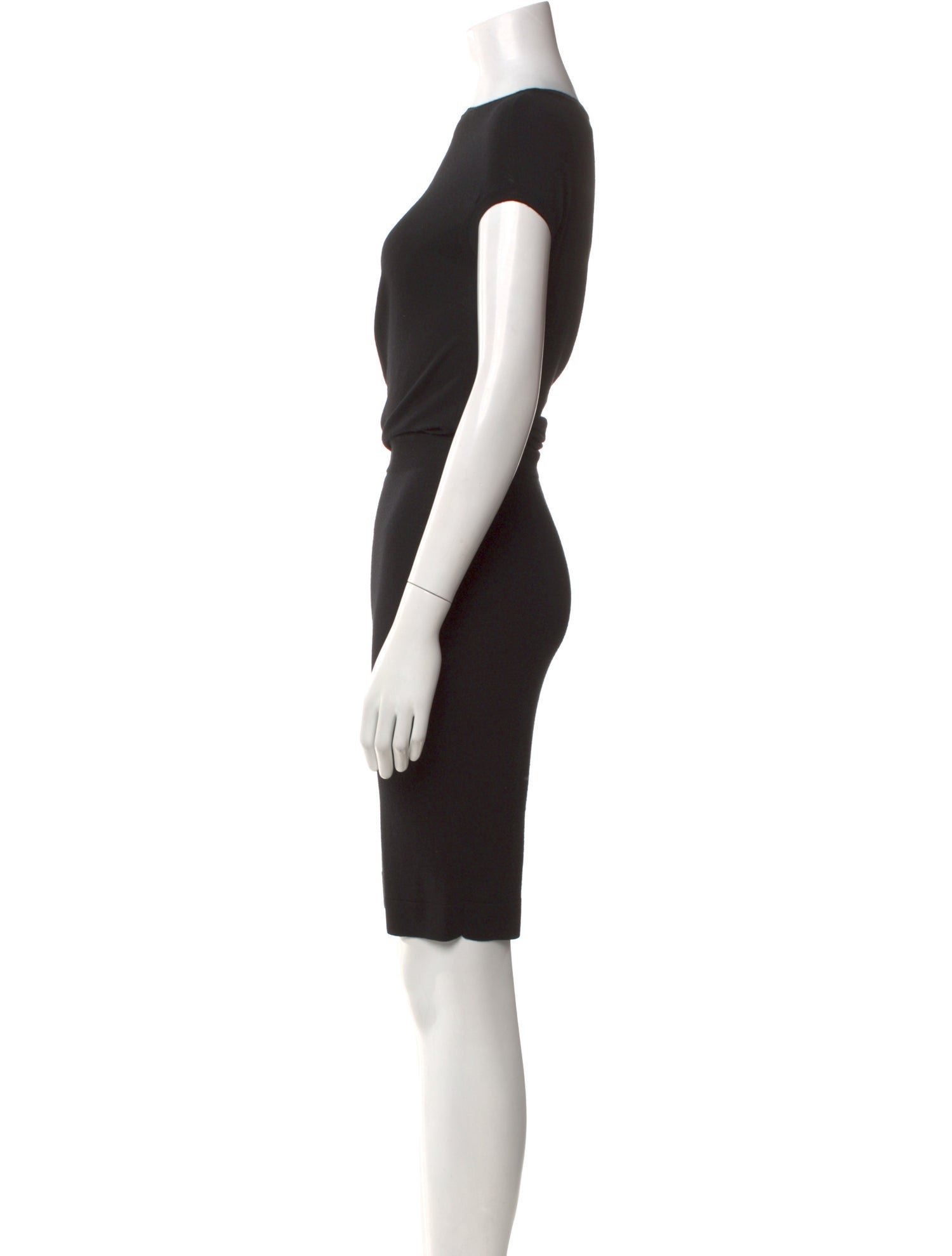 Alexander McQueen Bateau Neckline Midi Length Dress