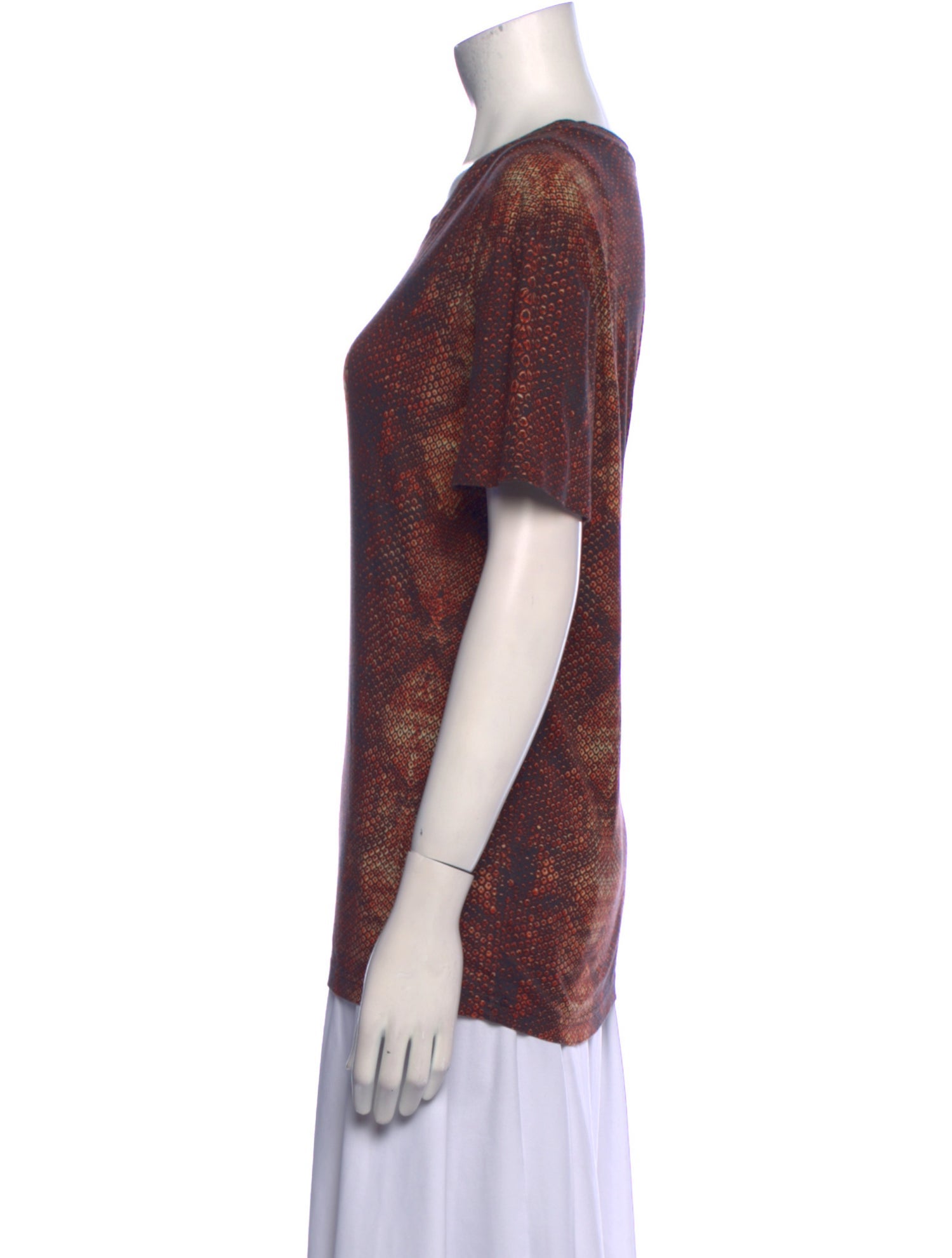 Alexander McQueen Printed Crew Neck T-Shirt