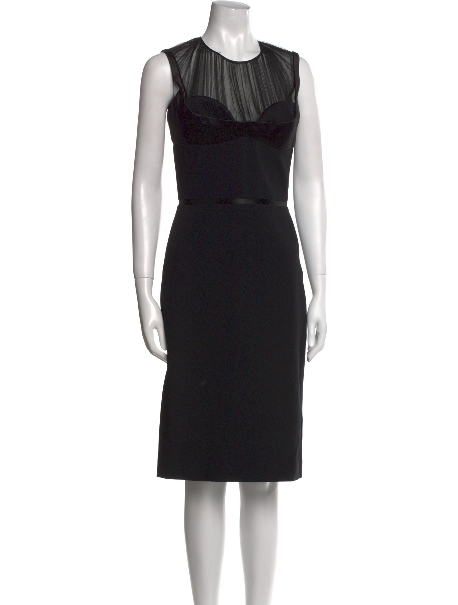 Alexander McQueen Crew Neck Knee-Length Dress w/ Tags