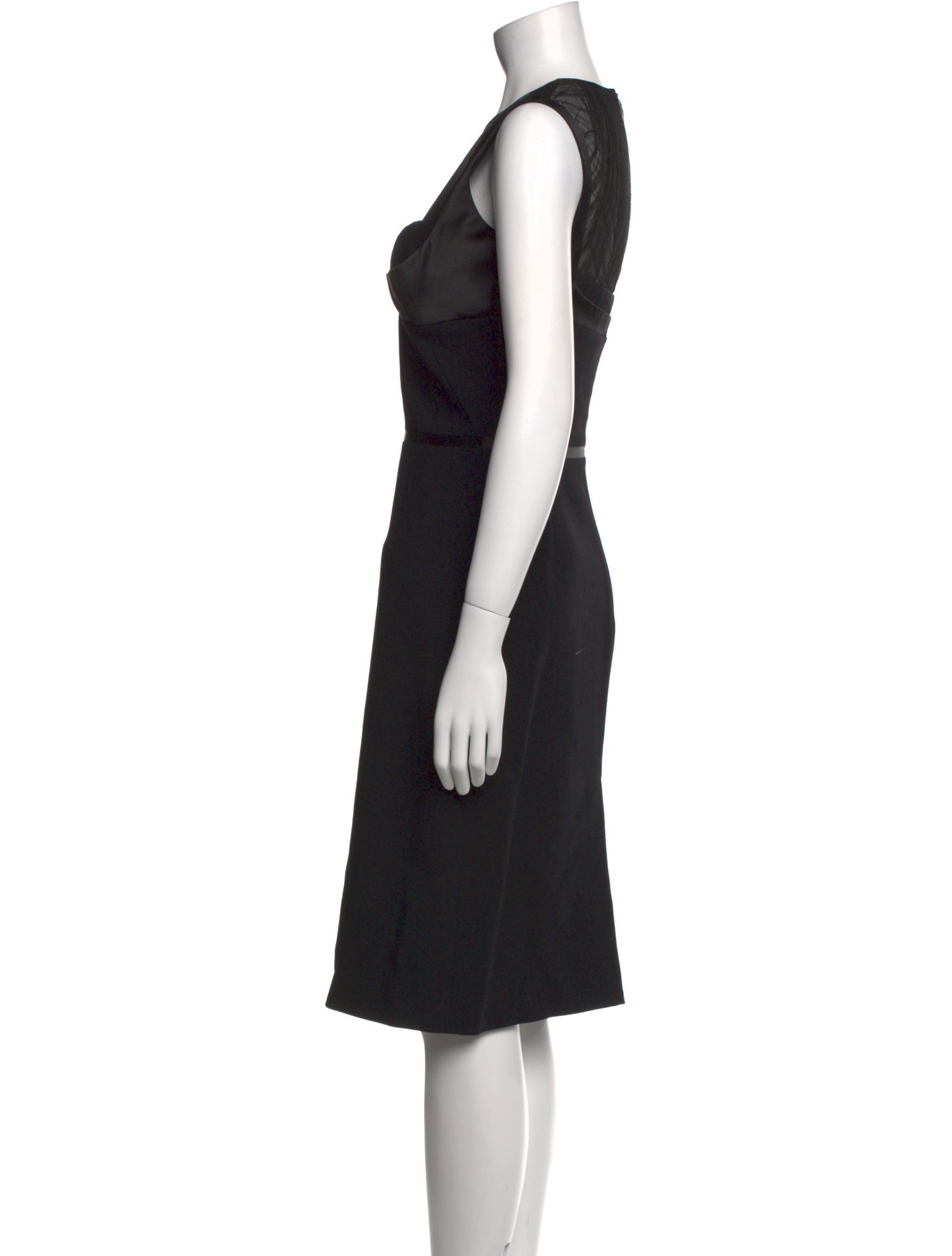 Alexander McQueen Crew Neck Knee-Length Dress w/ Tags