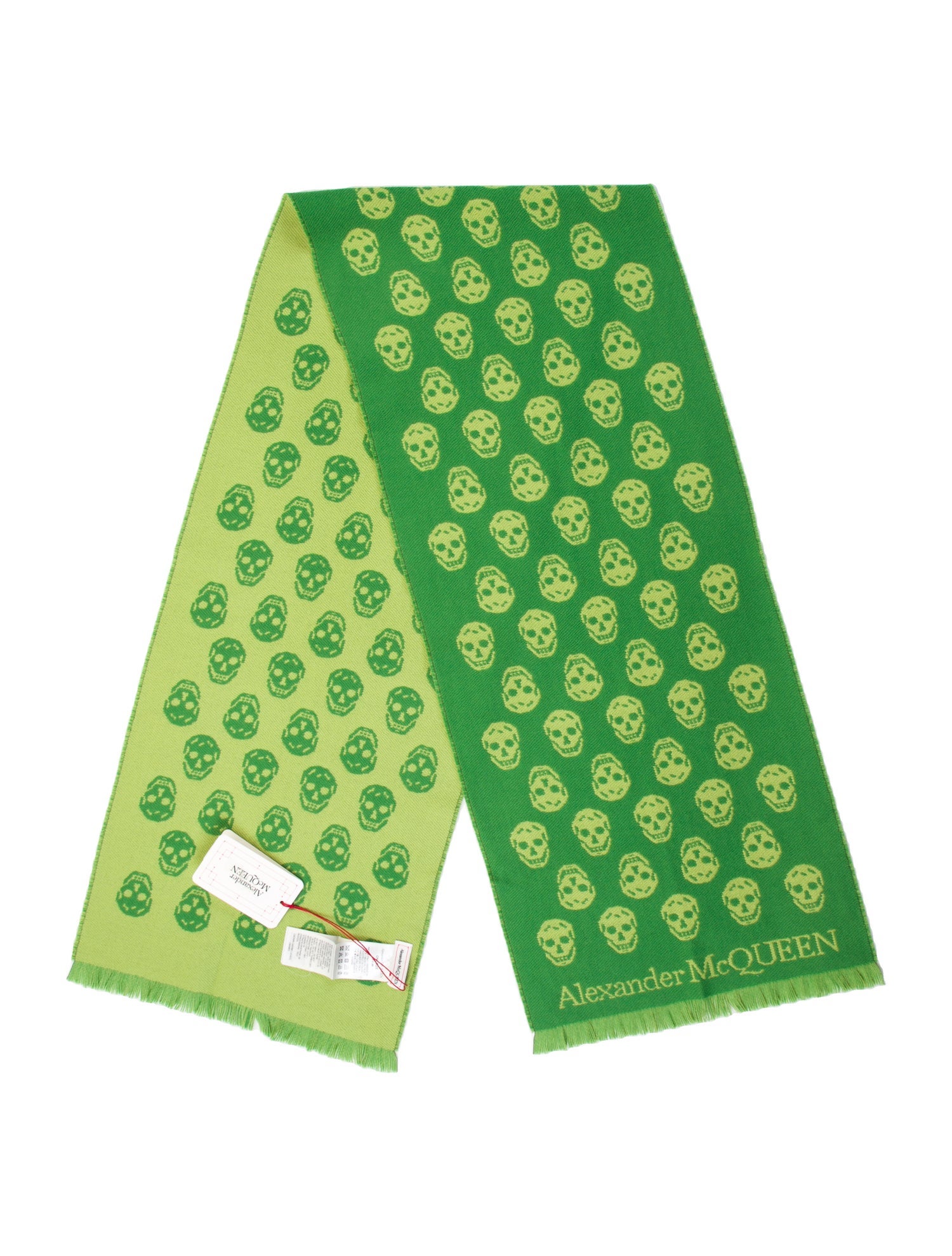 Alexander McQueen Merino Wool Printed Scarf w/ Tags