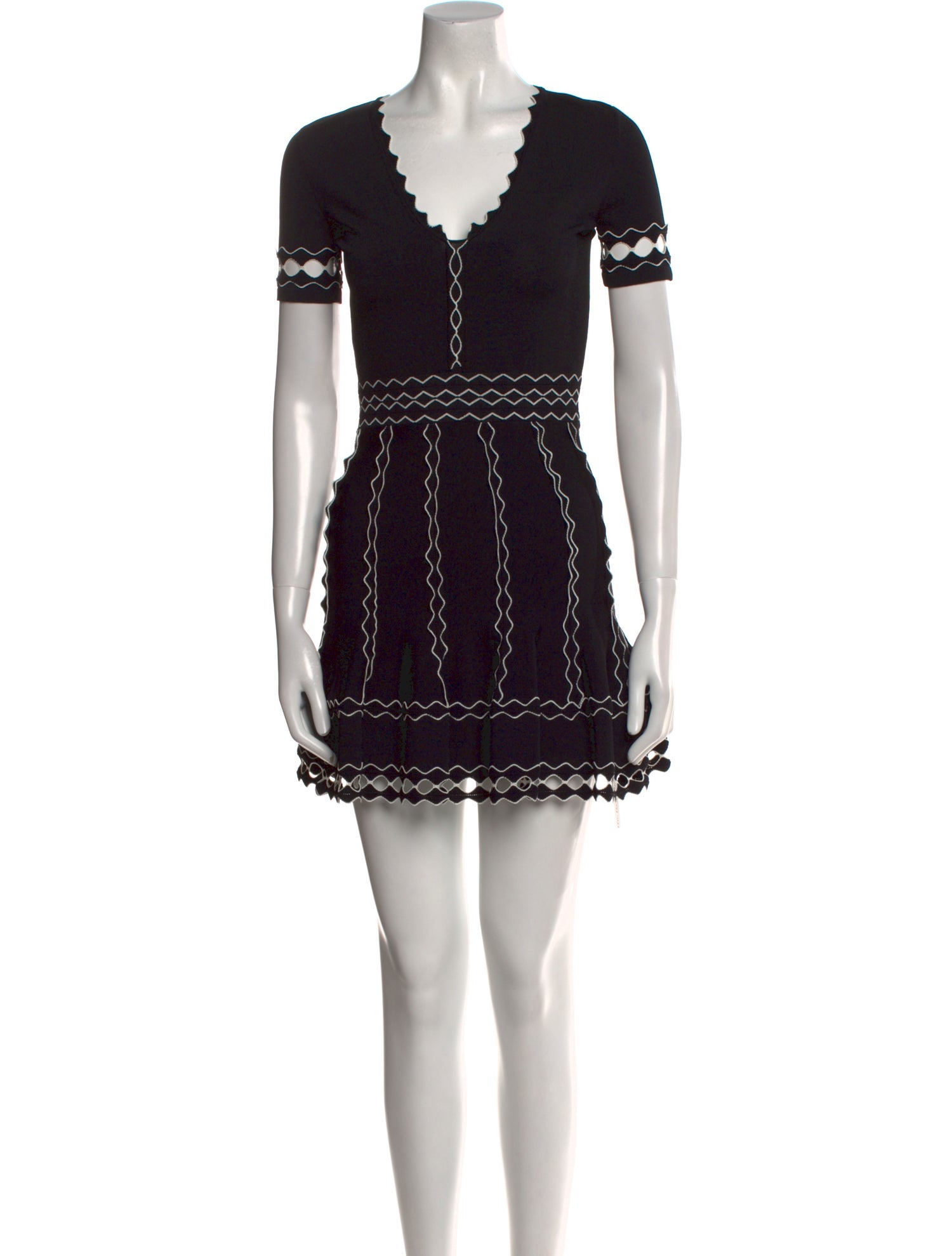 Alexander McQueen V-Neck Mini Dress