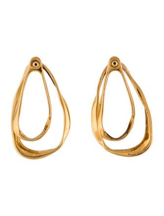 Alexander McQueen Double Loop Drop Earrings