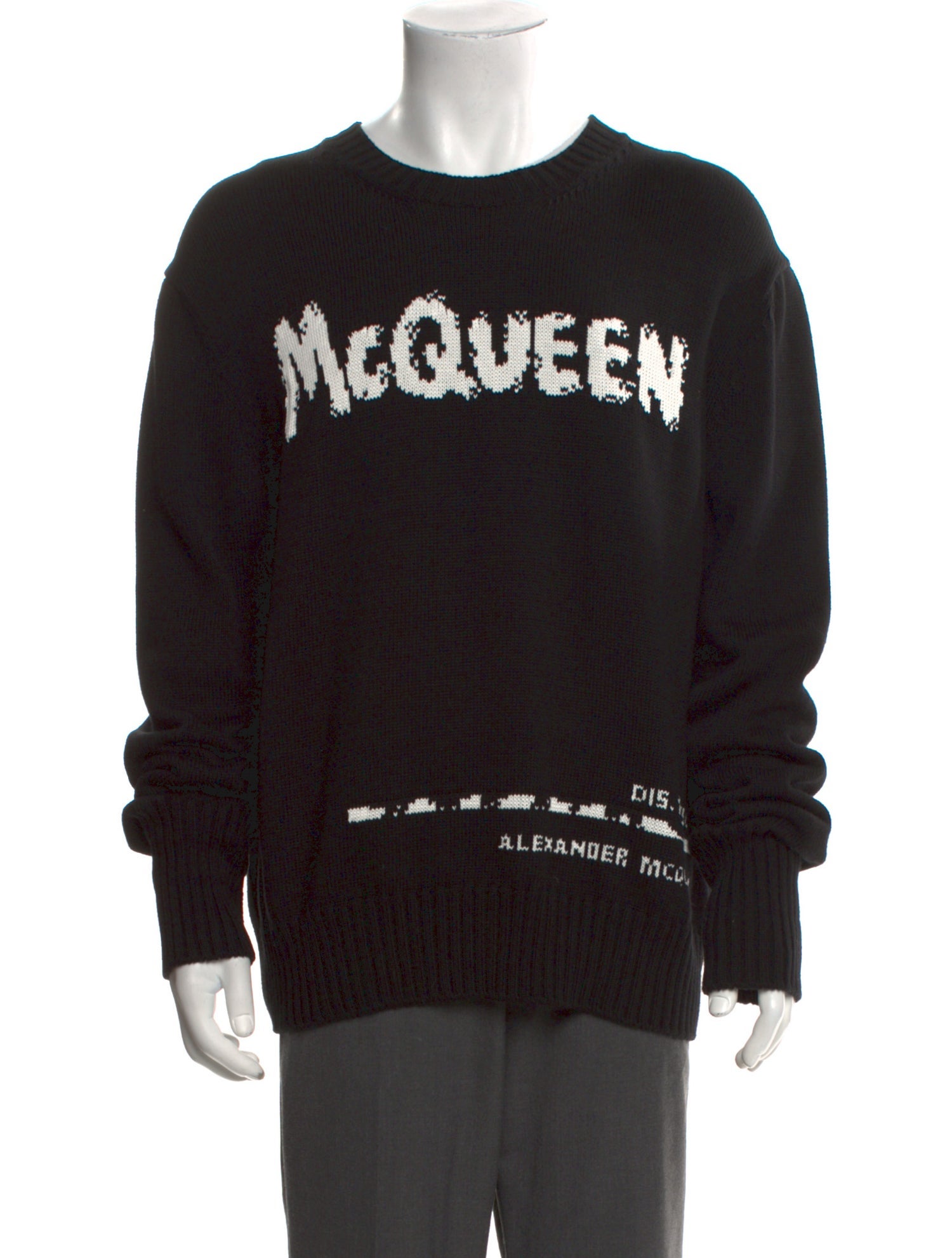 Alexander McQueen Graphic Print Crew Neck Pullover