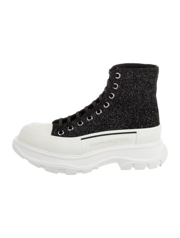 Alexander McQueen Sneakers Glitter Colorblock Pattern 10