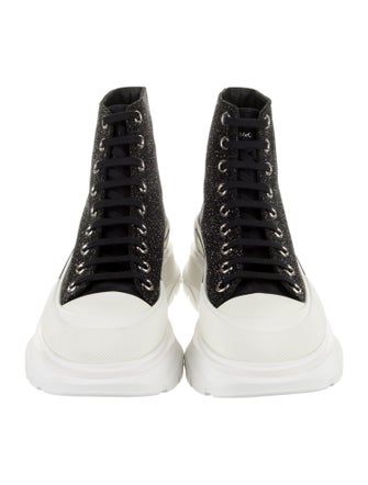 Alexander McQueen Glitter Colorblock Pattern Sneakers